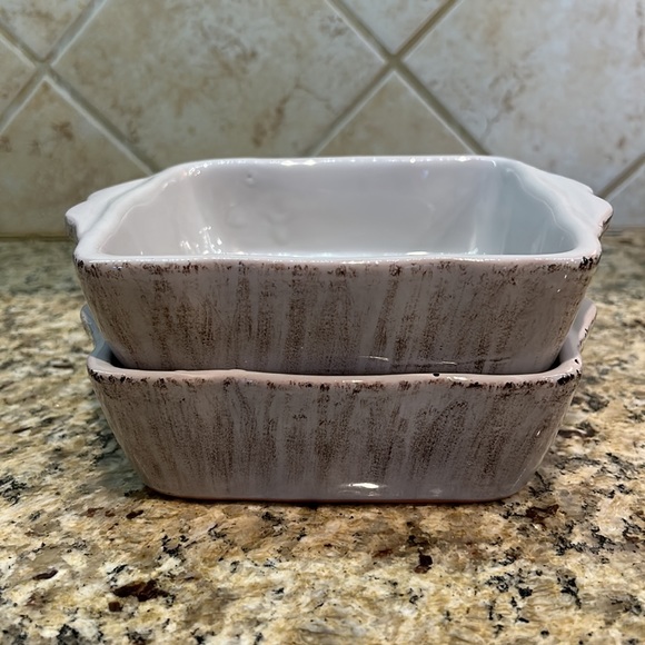 De Silva Terracotta 5.5” square casserole baking dish set of 2 made in Italy - Picture 3 of 4